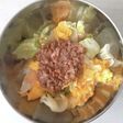 我が家の丼 納豆と卵のふわシャキ丼