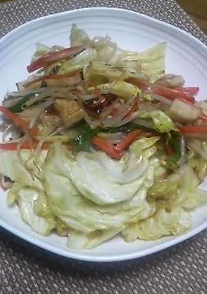 ＊お手軽はんぺん入り野菜炒め＊-レシピのメイン写真