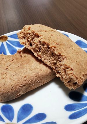 プロテインとバナナの、レンチンパン-レシピのメイン写真