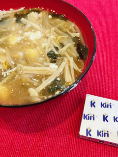 味変!いつもの味噌汁にクリームチーズ-レシピのメイン写真