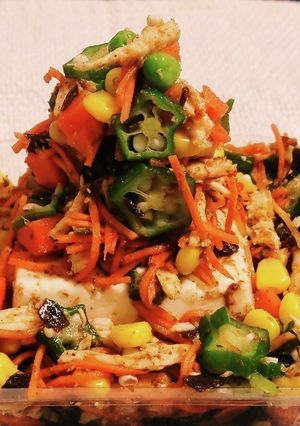 チキンミックスベジタブルおかか昆布煮奴-レシピのメイン写真