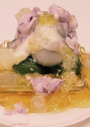 お供え団子&セラピーパイン/ベリヨーグル-レシピのメイン写真