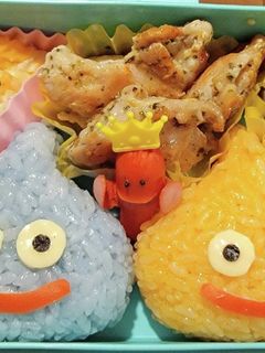 簡単!スライムおにぎり弁当!-レシピのメイン写真