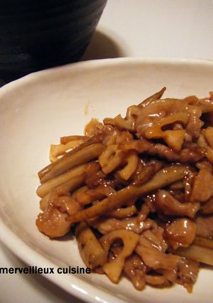 豚肉と根菜のシャキシャキ甘辛炒め-レシピのメイン写真