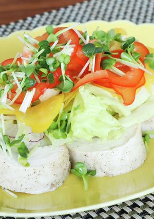 レンジでダイエット☆鶏むね肉の鶏ハム-レシピのメイン写真