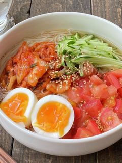 韓国冷麺風冷やしそうめん-レシピのメイン写真