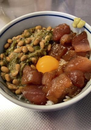 我が家の丼　ばくだん丼-レシピのメイン写真