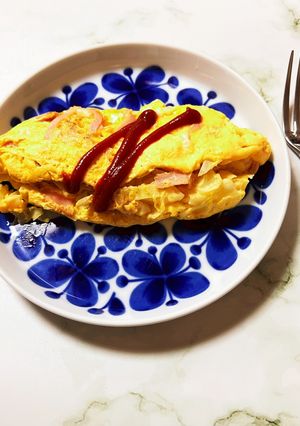 暑い日に…時短簡単レンチンオムレツ-レシピのメイン写真