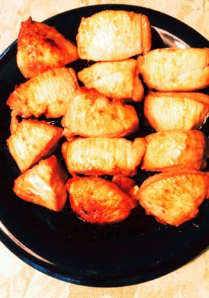 まるで魔法☆☆鶏胸肉のサイコロ焼き♫-レシピのメイン写真