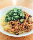 なめたけ風きのことおろしきゅうりの冷製麺