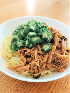 なめたけ風きのことおろしきゅうりの冷製麺-レシピのメイン写真
