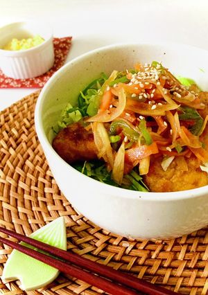 我が家の丼　チキンナゲット南蛮丼-レシピのメイン写真