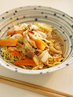 【余った野菜で簡単】あんかけかた焼きそば-レシピのメイン写真