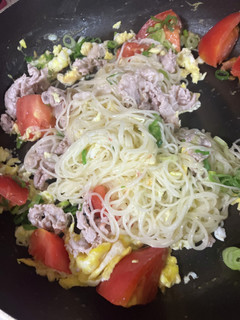 豚 卵 トマトオガタ素麺-レシピのメイン写真