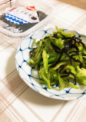 母伝授・ピーマンと糸昆布の簡単和え-レシピのメイン写真