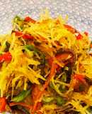 そうめんかぼちゃの味噌漬け菊芋と野菜炒め