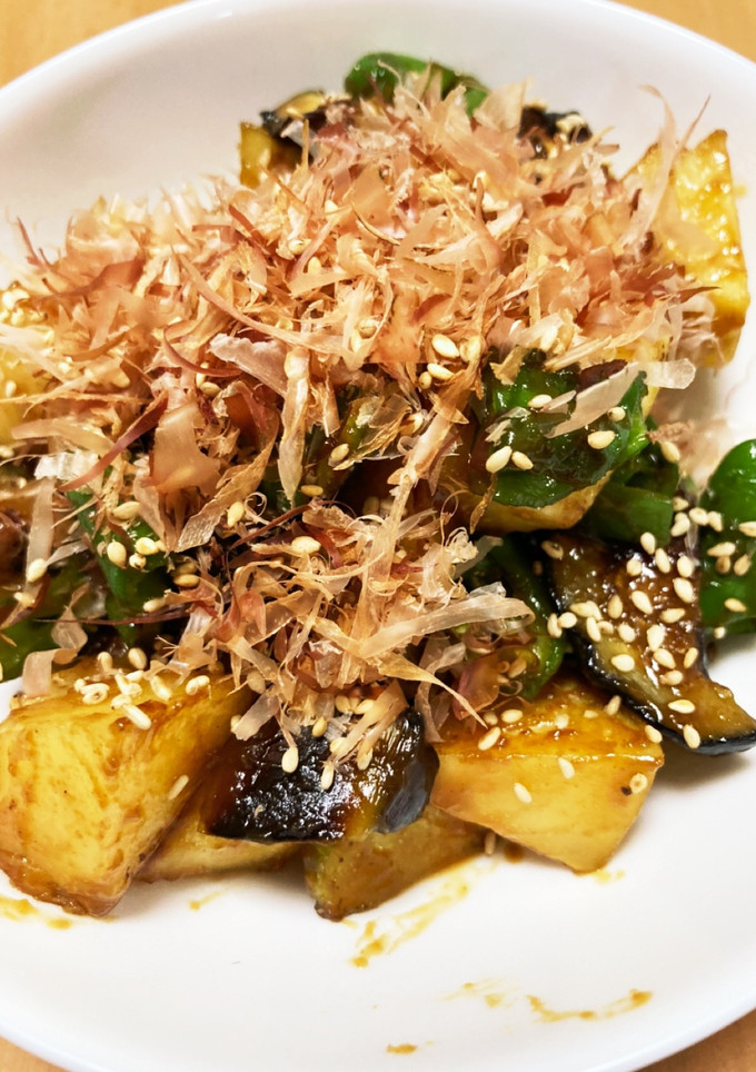 じゃがいもと夏野菜のオイスターソース炒め-レシピのメイン写真