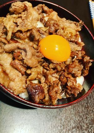 我が家の丼★山芋たっぶり甘辛牛肉丼-レシピのメイン写真