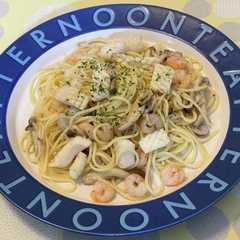 รูปของ 柚子胡椒シーフードパスタ