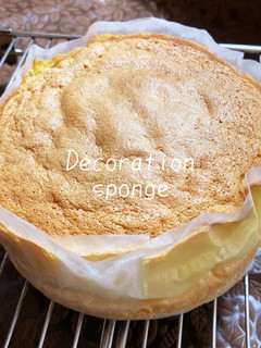 デコレーションスポンジケーキ-レシピのメイン写真