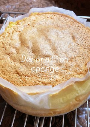 デコレーションスポンジケーキ-レシピのメイン写真