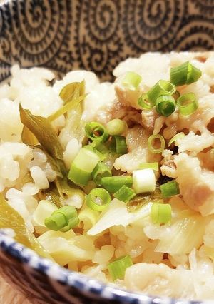 ネギ/豚バラ/麺つゆ/炊き込みご飯-レシピのメイン写真