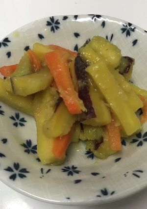 さつまと人参のバター和え-レシピのメイン写真