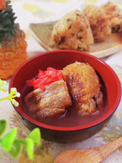 じゅーしー焼きおにぎりのだし茶漬け♪-レシピのメイン写真
