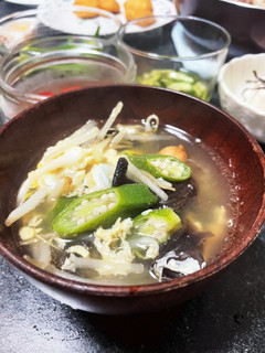 キクラゲ とオクラの中華風スープ-レシピのメイン写真