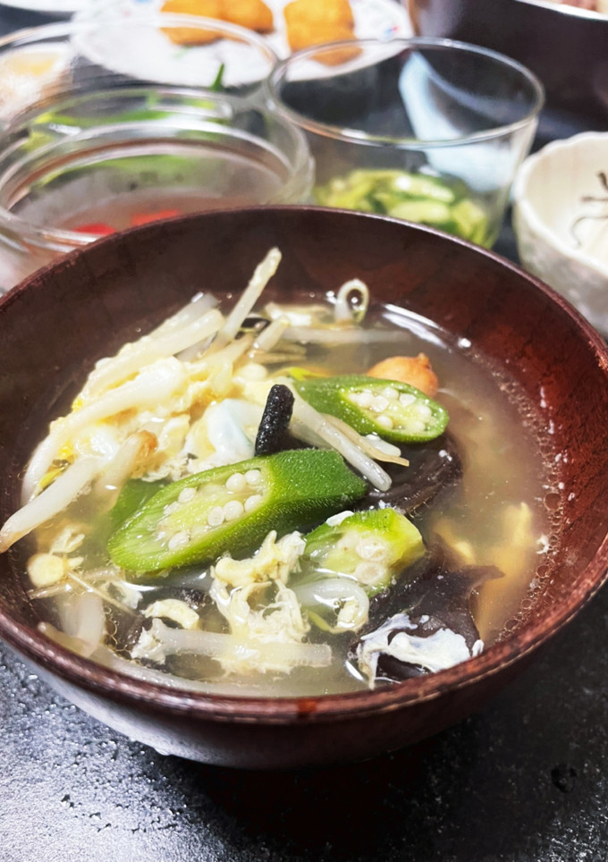 キクラゲ とオクラの中華風スープ-レシピのメイン写真