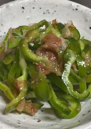 ピーマンの梅和え-レシピのメイン写真
