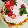 シフォンケーキで誕生日