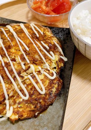 とうふのヘルシーお好み焼き-レシピのメイン写真