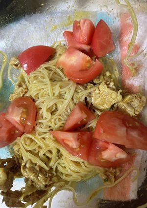 豚トマトカレーオガタ素麺-レシピのメイン写真