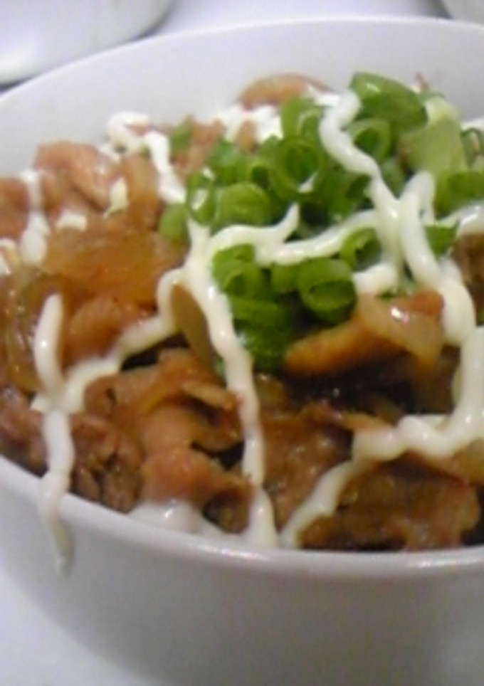 簡単♡豚の照り焼きマヨネーズ丼-レシピのメイン写真
