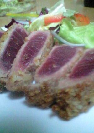チーズ＆クレソル衣でマグロカツ-レシピのメイン写真