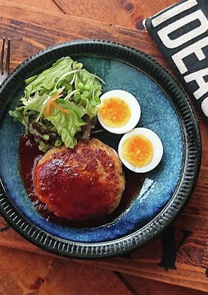ポークハンバーグ★ハニーケチャップソース-レシピのメイン写真