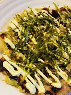 米粉のお好み焼き●ネギ豚玉-レシピのメイン写真