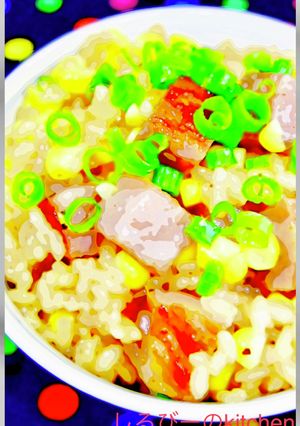 炊飯器でとうもろこしと牛肉の炊き込みご飯-レシピのメイン写真