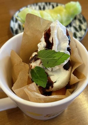 スモアのチョコミントパフェ-レシピのメイン写真
