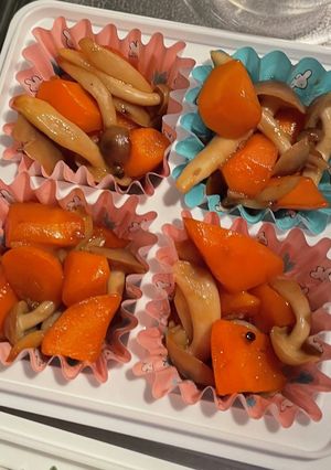 人参とぶなしめじの炒め物-レシピのメイン写真