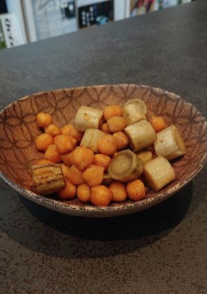 ごぼうとひよこ豆の甘辛焼き-レシピのメイン写真