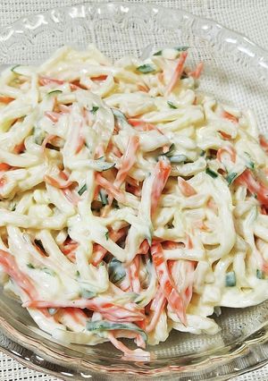 祖母から伝わる♡我が家のうどんサラダ-レシピのメイン写真