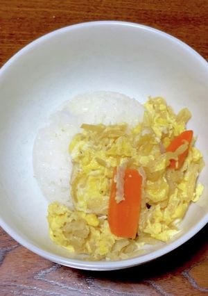 我が家の丼　切り干し大根の卵とじ丼-レシピのメイン写真