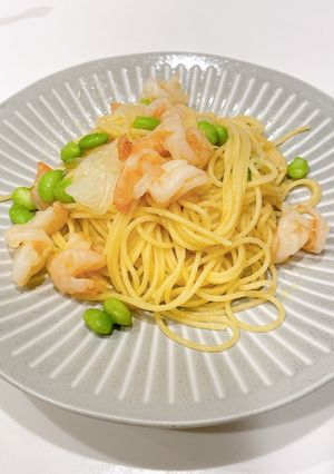 海老と枝豆のパスタ-レシピのメイン写真