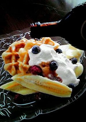 ワッフルバナナパフェ-レシピのメイン写真