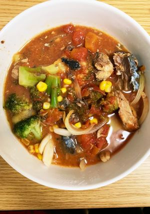 さっぱり！サバ缶トマト煮〜ほぼ煮るだけ〜-レシピのメイン写真