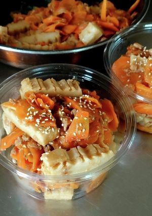 ツナと人参と角麩の煮物-レシピのメイン写真