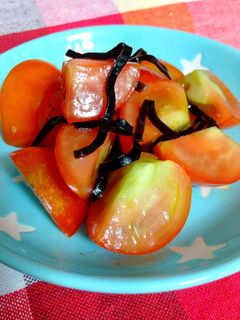 ミニトマトの塩昆布和え-レシピのメイン写真