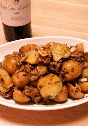 牛肉とじゃがいものバジルオイスター炒め♪-レシピのメイン写真